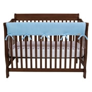 CribWrap® Wide 1 Long Blue Fleece Rail Cover