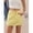 Light Yellow, variant on Light Yellow Denim Mini Skirt High Waist A-Line With Front Pockets