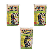 (3 Pack) Aspen Snake Bedding - 24 Quart Bags - Perfect Bedding for Snakes - Includes DBDPet Pro-Tip Guide - Full Case