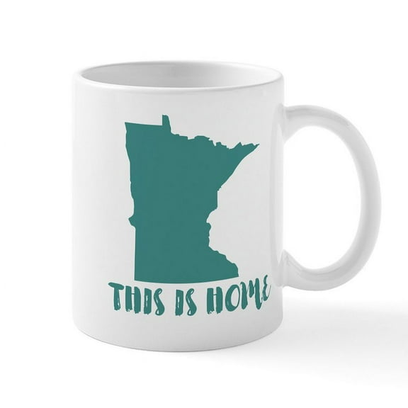 CafePress - Minnesota This Is Home Mug - 11 oz Ceramic Mug - Novelty Coffee Tea Cup