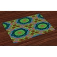 thumbnail image 1 of Ambesonne Colorful Place Mats Set of 4, Native Art, Standard Size, Multicolor, 1 of 4