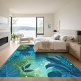 thumbnail image 3 of ODIKA 3'x5' Machine Washable Non-Slip Area Rug, Modern Green High Traffic Rug, Green, 1078942, 3 of 7