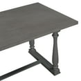 thumbnail image 3 of Bellemave 6-Piece Dining Table Chair Set, Kitchen Dining Table Set with Wooden Rectangle Table & 4 Upholstered Chairs & an Upholstered Bench, Gray, 3 of 14
