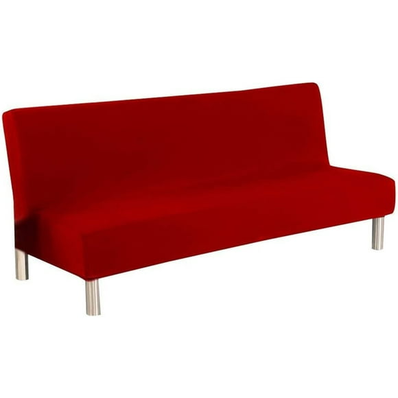 Armless Sofa Cover 3 Seater/2 Seater Stretch Sofa Throw for Sofa Bed S