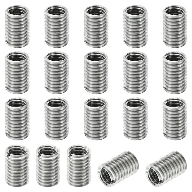 Unique Bargains Adaptateurs Filetage Manchon Réducteur Écrou 20pcs M10x1.5 Mâle à M8x1.25 Femelle Réparation Insert Écrou 15mm
