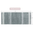 thumbnail image 3 of Home Weavers 100% Cotton Gradation Collection Bathroom Decore | Washable Rug | Bathroom Mat | Kitchen Rug | Bathroom Rug Set | Bath Mat Set | Bath Floor Mat Non Slip, 21"x54", Gray, 3 of 6