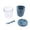Blue, variant on Cook with Color Berry Cup with Removable Colander and Fork, BPA-Free and Dishwasher Safe, Sage
