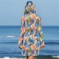 thumbnail image 4 of Trajes de Baño de Bikini de Mujer con Correas Impresas V Sexy Split Set de Tres Piezas, Diseño de Corte Alto para la Piscina de Playa Y las Vacaciones de Verano, 4 of 9