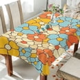 thumbnail image 4 of Ryvnso Flowers Floral Rectangle Table Cloth Tablecover Dinning Tablecloth 54"x54", 4 of 8