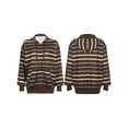 thumbnail image 4 of Women Y2k Oversized Zip Up Hooded Jacket Striped Long Sleeve Sweatshirt Spring Fall Streetwear, 4 of 6