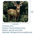 thumbnail image 5 of Deer Desk Pad Mouse Mat Desk Mat - Square 8.3x9.8 Inch Non-Slip Rubber Bottom Printed, Suitable for Office and Gaming, 5 of 6