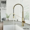 thumbnail image 6 of VIGO Livingston Single Handle Pull-Down Sprayer Kitchen Faucet in Matte Brushed Gold, 6 of 11