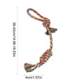 thumbnail image 3 of Dog Teething Toy String Rope Chew Knot Tug Toy Puppies Small Medium Dogs Oral Cleaning Interactive Fetch Training Boredom Relief Home Play for Daily Chewing Oral Care Tug Toy Interactive Chew Play, 3 of 6