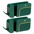 thumbnail image 4 of TAILTOSS Phone Wall Holder 2Pcs Wall Mounted Green ABS Plastic Remote Control Storage 7.47x3.34x1.65in, 4 of 8