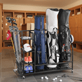 thumbnail image 3 of Gloperti Extra Large Golf Bag Organizer Rack，Wall Mount Storage Holds 4 Golf Bags & Clubs, 3 of 8