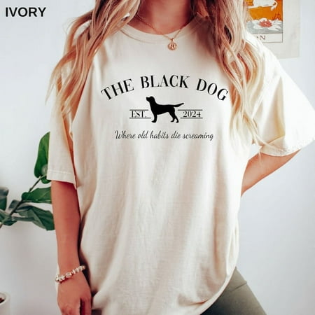 

The Black Dog Shirt - Unisex Tortured Poets Shirt - New Album Shirt - Fan Shirt - Trend Shirt - Gift For Birthday beautiful comfort colors shirt