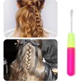 thumbnail image 5 of 3 Pack Latch Crochet Hooks, Plastic Handle Hair Extension Latch Needle Hook, Rug Making Needles (D-583-A) Banmo, 5 of 5