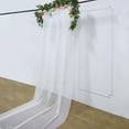 thumbnail image 5 of Efavormart White Sheer Premium Chiffon Curtain Panel Backdrop Drapery With Rod Pockets | 5ft x14ft, 5 of 9