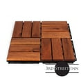 thumbnail image 4 of 3rd Street Inn Interlocking Deck Tiles - Oiled Acacia Finish - Checkered, 10-Pack, 4 of 7