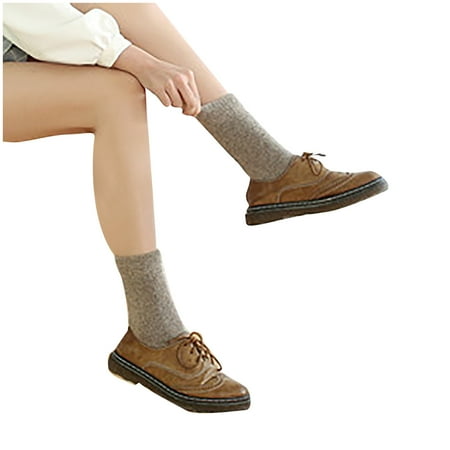 

BELLZELY Compression Socks for Women Clearance Women s Winter Wool Socks Color Medium Tube Cashmere Socks Thick Thread Towel Socks Thickened Warm Socks