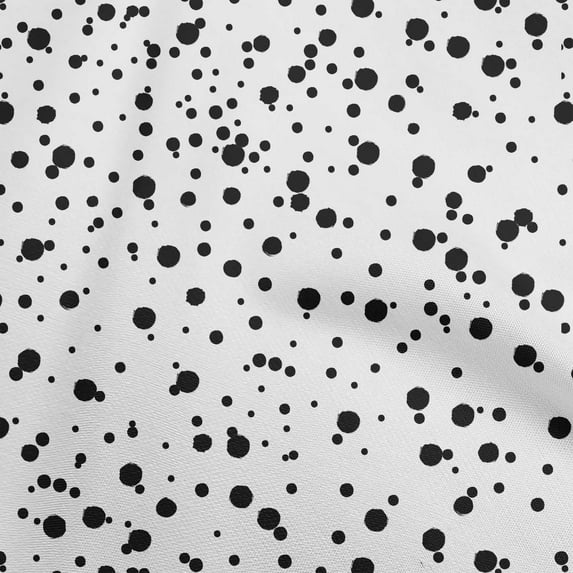 oneOone Cotton Poplin White Fabric Dot Fabric For Sewing Printed Craft Fabric By The Yard 56 Inch Wide