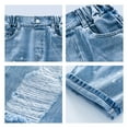 thumbnail image 2 of Girls Baggy Jeans Casual Wide Leg Denim Pants Jeans Washed Teen Girls Clothes Clothes Size 5-14 Years, 2 of 5