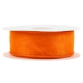 thumbnail image 2 of LaRibbons 1 1/2" Wired Sheer Ribbon | Orange | 50 Yard Roll, 2 of 6