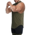 thumbnail image 5 of Biezeib Men Muscle Fitness Sports Vest Solid Color Round Neck Sleeveless Tank Tops Quick-Drying Breathable Basketball T-Shirts, 5 of 6