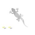 thumbnail image 7 of Deco Gables Designs Modern Gecko Hanging Brushed Stainless Steel Wall Decor Polished Solid Metal for Home Living Room Bedroom Basement Indoor Outdoor Home with Mounting Hardware 12 Inches Long, 7 of 7