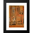 thumbnail image 2 of Jankel Adler 14x18 Black Modern Framed Museum Art Print Titled - Woman in Atelier, 2 of 5
