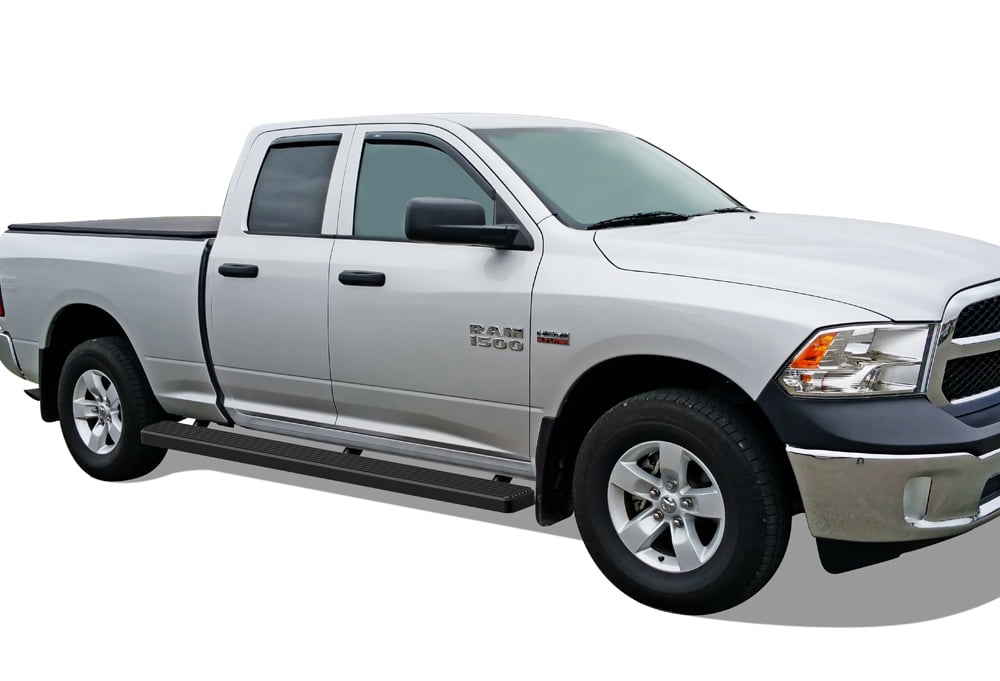 APS Wheel to Wheel Running Boards 5 inches Compatible with Dodge Ram 1500 2009-2018 Quad Cab 6.5ft Bed (Nerf Bars Side Steps Side Bars)