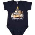 thumbnail image 3 of Inktastic Merry Catmas with Cat Tree and Yellow Star Boys or Girls Baby Bodysuit, 3 of 5