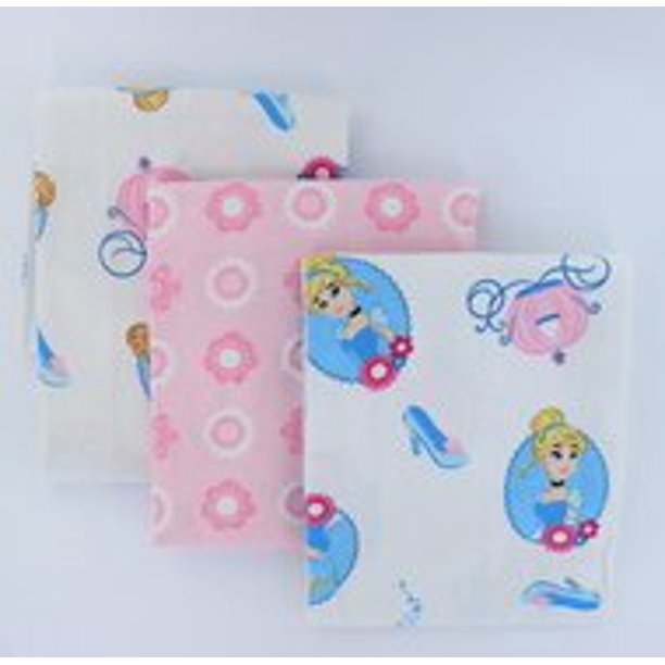 Disney Baby Princess Cinderella 3Pack Receiving Blanket
