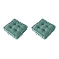 thumbnail image 2 of Inteprter Cojín cuadrado para asiento, cojín para silla, sofá, alfombrilla para el suelo del hogar, antideslizante, elástico, barra de Verde claro 42*42*9cm 2Conjunto, 2 of 6