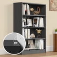 thumbnail image 2 of MAYEERTY Gray 4-Shelf Modern Wood Bookcase, 48" Tall, for Bedroom, Living Room, and Manga Library, 2 of 7