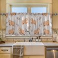 thumbnail image 2 of Yayeee Kitchen Curtains Tier Set of 2 Light Filtering 57"x36" Over Sink Window Panels, Cartoon Bear, 2 of 7