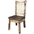 thumbnail image 4 of Glacier Country Collection Side Chair w/ Upholstered Seat, Saddle Pattern, 4 of 4