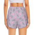 thumbnail image 2 of Lsque Flamingo Printed Women's Running Shorts with Liner Pockets,Elastic Quick Dry Workout Athletic Gym Yoga Shorts,Womens High Waist Shorts-Large, 2 of 9