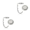 thumbnail image 1 of Justharion 2pieces Easy Installation Folding Purse Hook Hanger Durable Practical Function Portable Folding Hook silver 2Set, 1 of 6