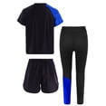 thumbnail image 2 of Haitryli Boys Boxing Outfit 3 Piece Muay Thai Cage Fighting Martia Arts Outfits Carnival Dress Up Blue 10, 2 of 3