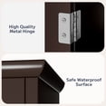 thumbnail image 6 of Asofer Over the Toilet Storage Cabinet, Adjustable Sturdy Shelf and 2 Wood Doors, for Bathroom, Dark Brown, 6 of 9