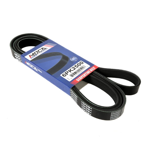 MOCA AUTOPARTS 6PK2500 Serpentine Belt Fit for 1994-2000 Chevrolet C2500 Pickup & 1992-2006 Ford E-250