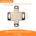 thumbnail image 3 of 2Pcs Reusable Silicone Bread Loaf Pan Liner, Non-Stick Silicone Baking Slings with Handles, Bread Pan Lifters, Sourdough Baking Mats, Dough Transfer Tools, Fit 9x5" or 1.5-lb Loaf Pans, Red, 3 of 7