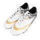 thumbnail image 5 of Botas de fútbol para césped artificial para exteriores, ligeras, transpirables y con buen agarre, talla 43, color blanco con clavos largos, para hombre, 5 of 8