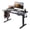 Antique Black, variant on Electric Standing Desk, Adjustable Height Stand up Desk, 24x48 Inches Sit Stand Home Office Desk,Frame/Mahogany Top, Natural Wood