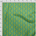 thumbnail image 4 of oneOone Rayon Teal Green Fabric Geometric Sewing Craft Projects Fabric Prints By Yard 56 Inch Wide, 4 of 4