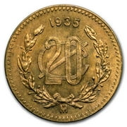 1935 Mexico Bronze 20 Centavos BU