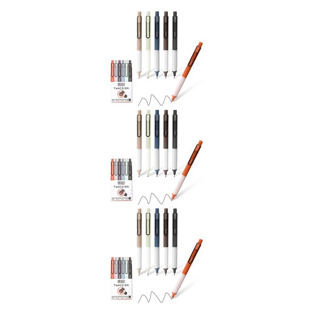 Maytalsory 6pcs Plastic Retractable Gel Pens Durable Ink For Smooth Writing 0.5mm Quick Dry Gel Ink Pen 3Set