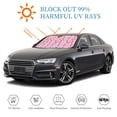 thumbnail image 4 of Kdxio Pink Scarf Snowman Print Windshield Sun Shade, Foldable Sun Blocker for Car,Truck,SUV Automotive Interior Sun Protection,Reflective Shade for Front Windshield(Small), 4 of 6