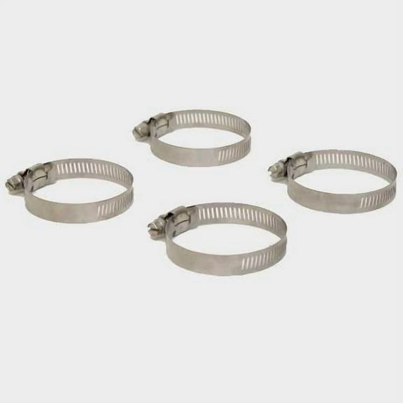 Trident Boat Fuel Hose Clamp 32 | 1 1/2 - 2 1/2 Inch Stainless (4 PC)